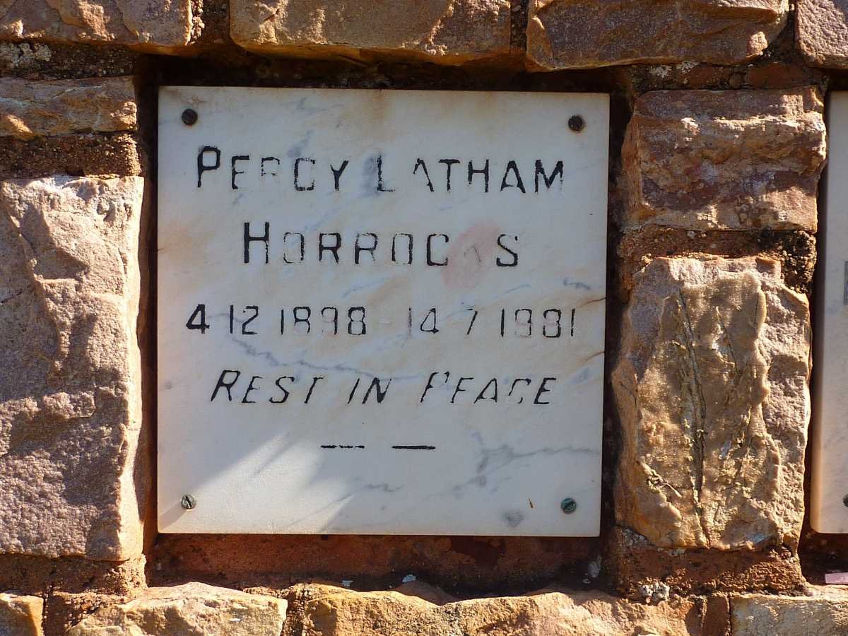 HORROCKS Percy Latham 1898-1981