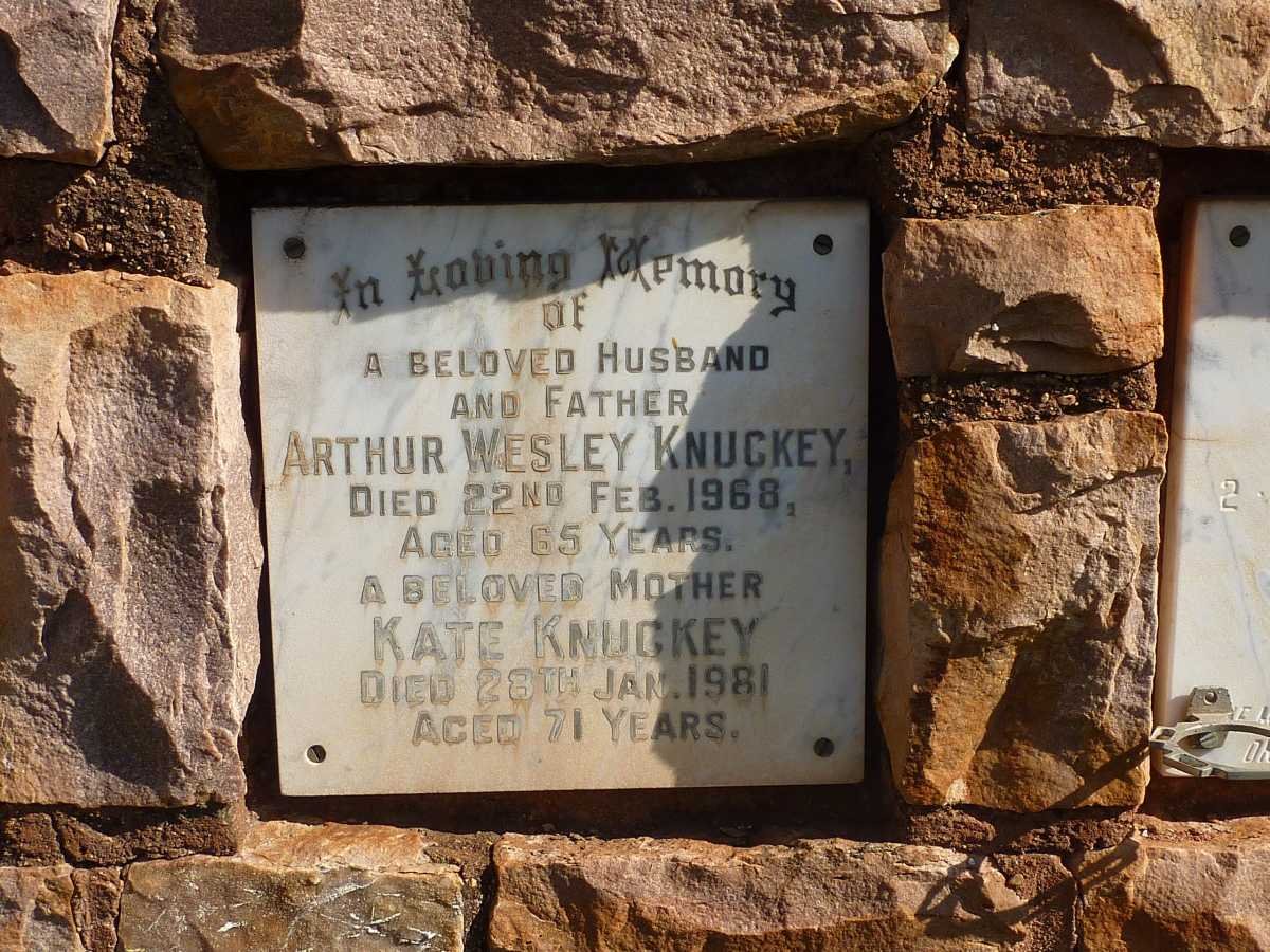 KNUCKEY Arthur Wesley -1968 &amp; Kate -1981