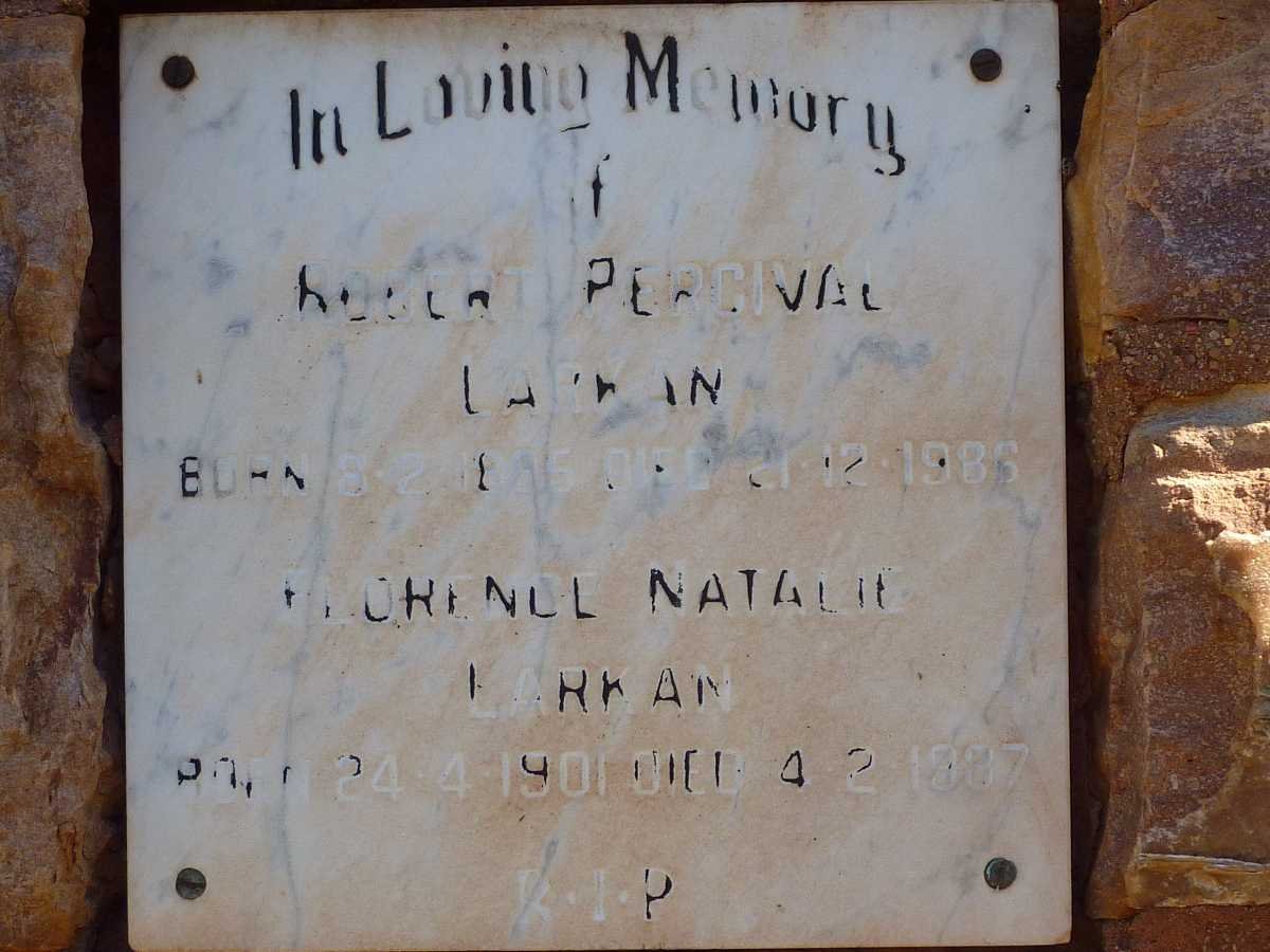 LARKAN Robert Percival 1896-1986 &amp; Florence Natalie 1901-1987