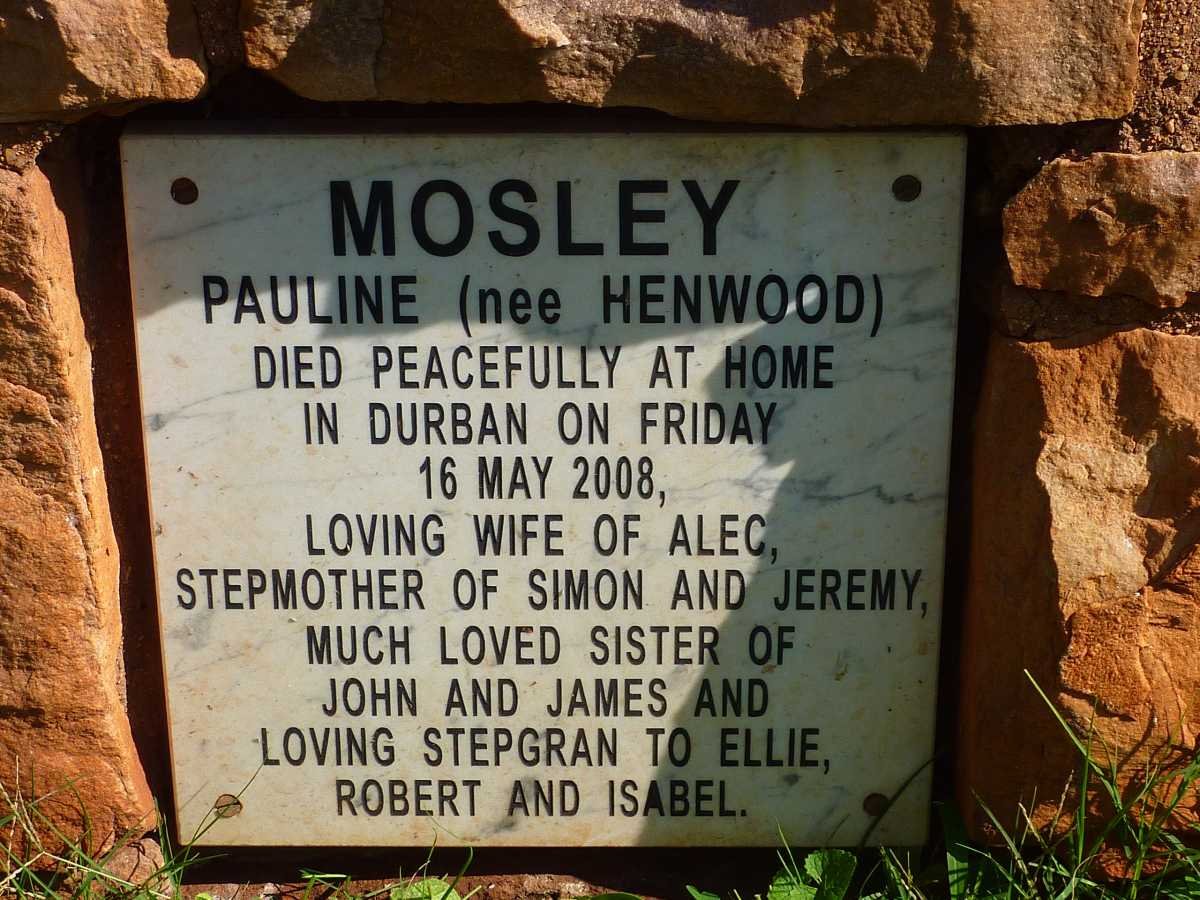 MOSLEY Pauline nee HENWOOD -2008