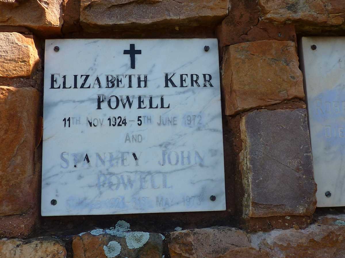 POWELL Stanley John 1921-1973 &amp; Elizabeth Kerr 1924-1972