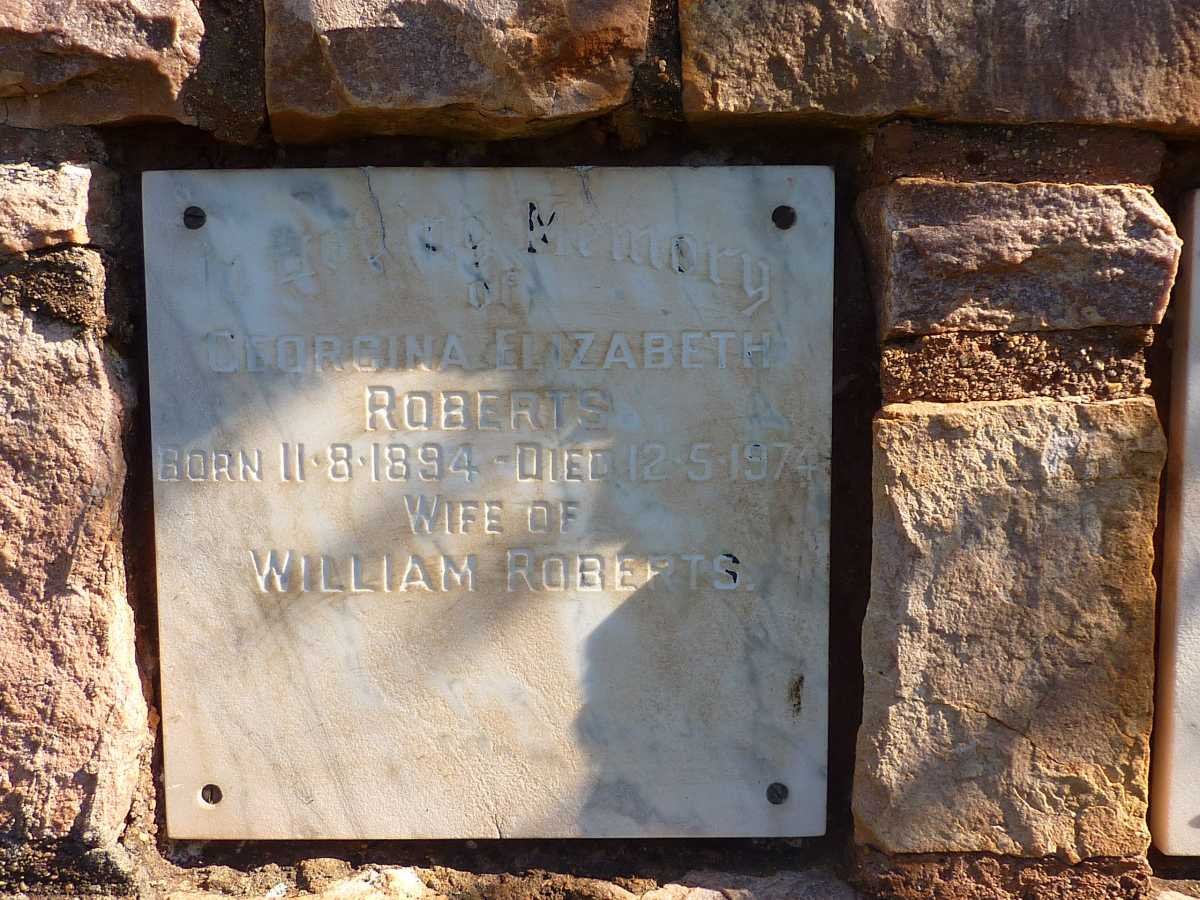 ROBERTS Georgina Elizabeth 1894-1974