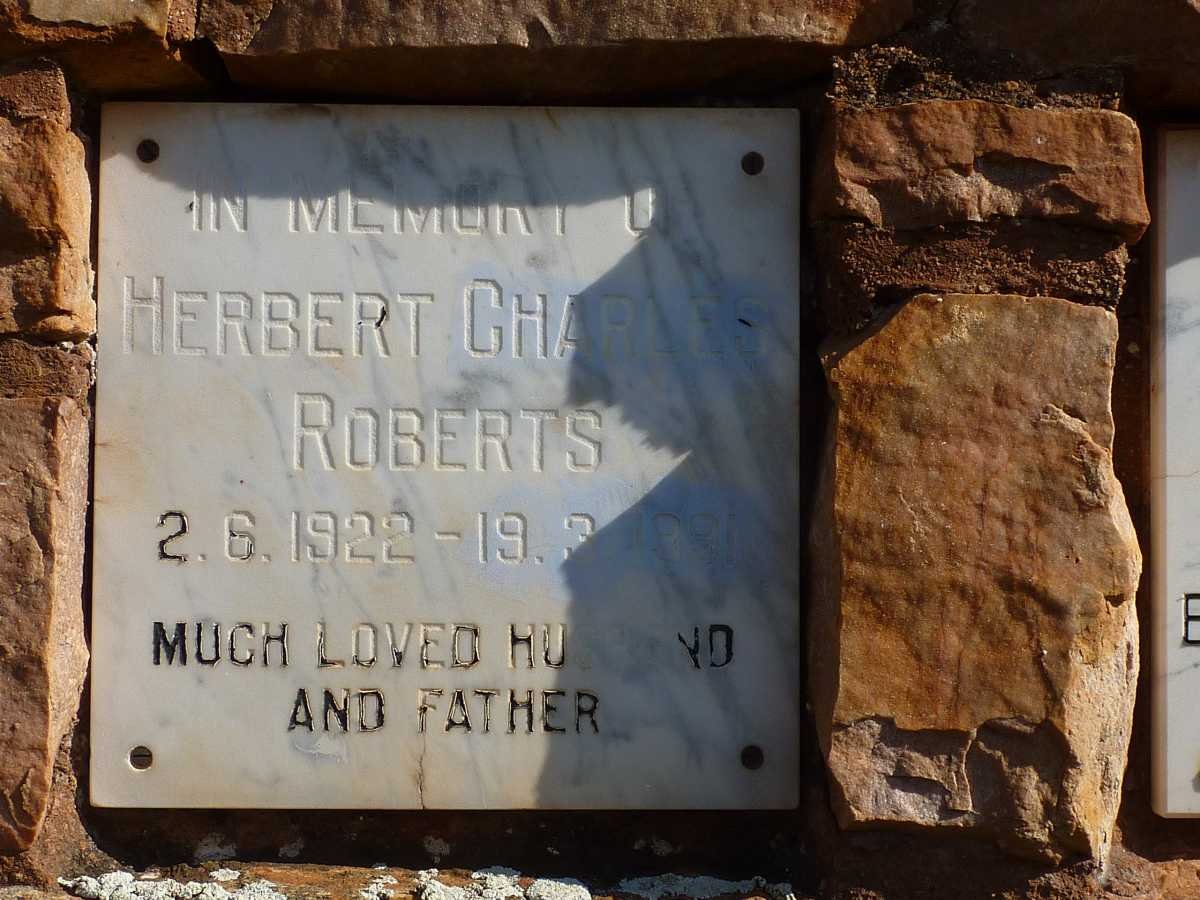 ROBERTS Herbert Charles 1922-19??