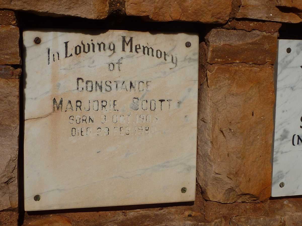 SCOTT Constance Marjorie 190?-198? 