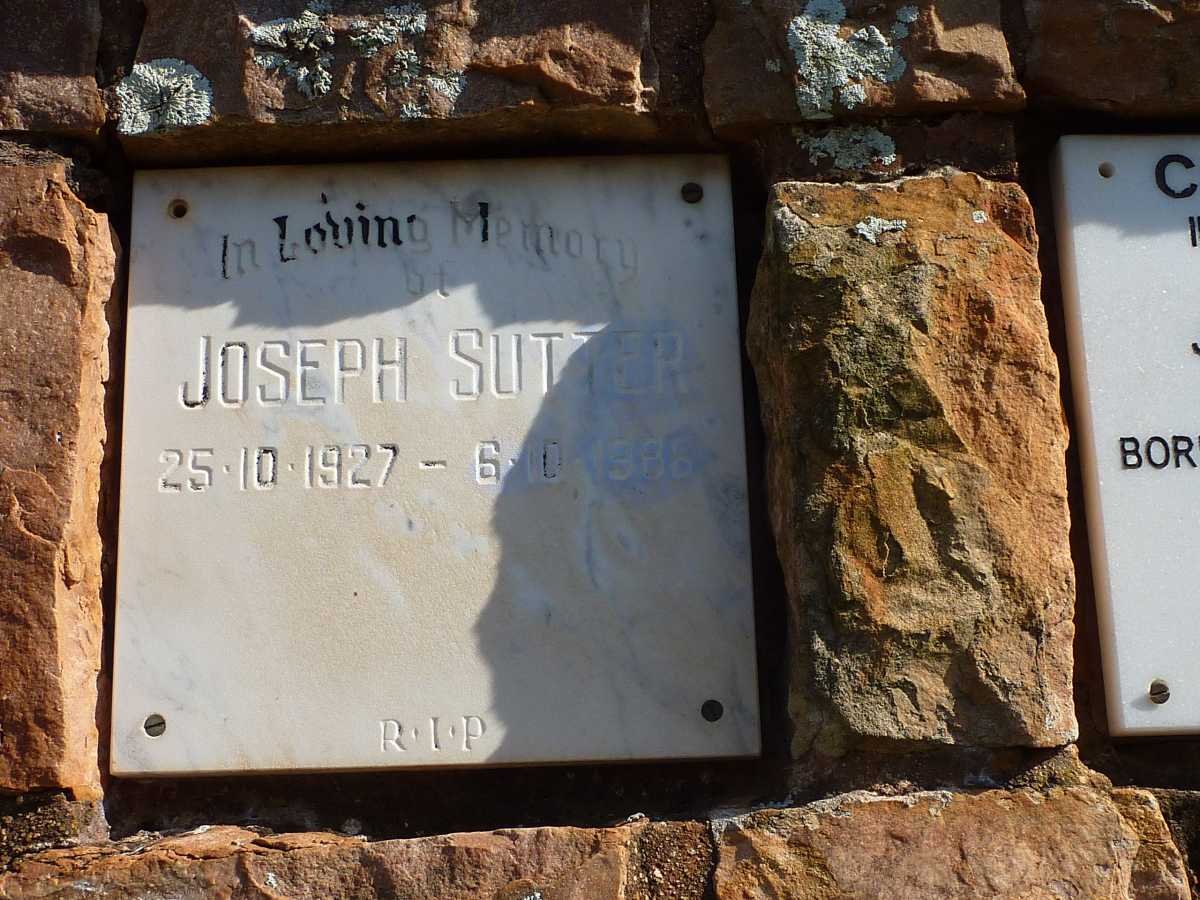 SUTTER Joseph 1927-1986