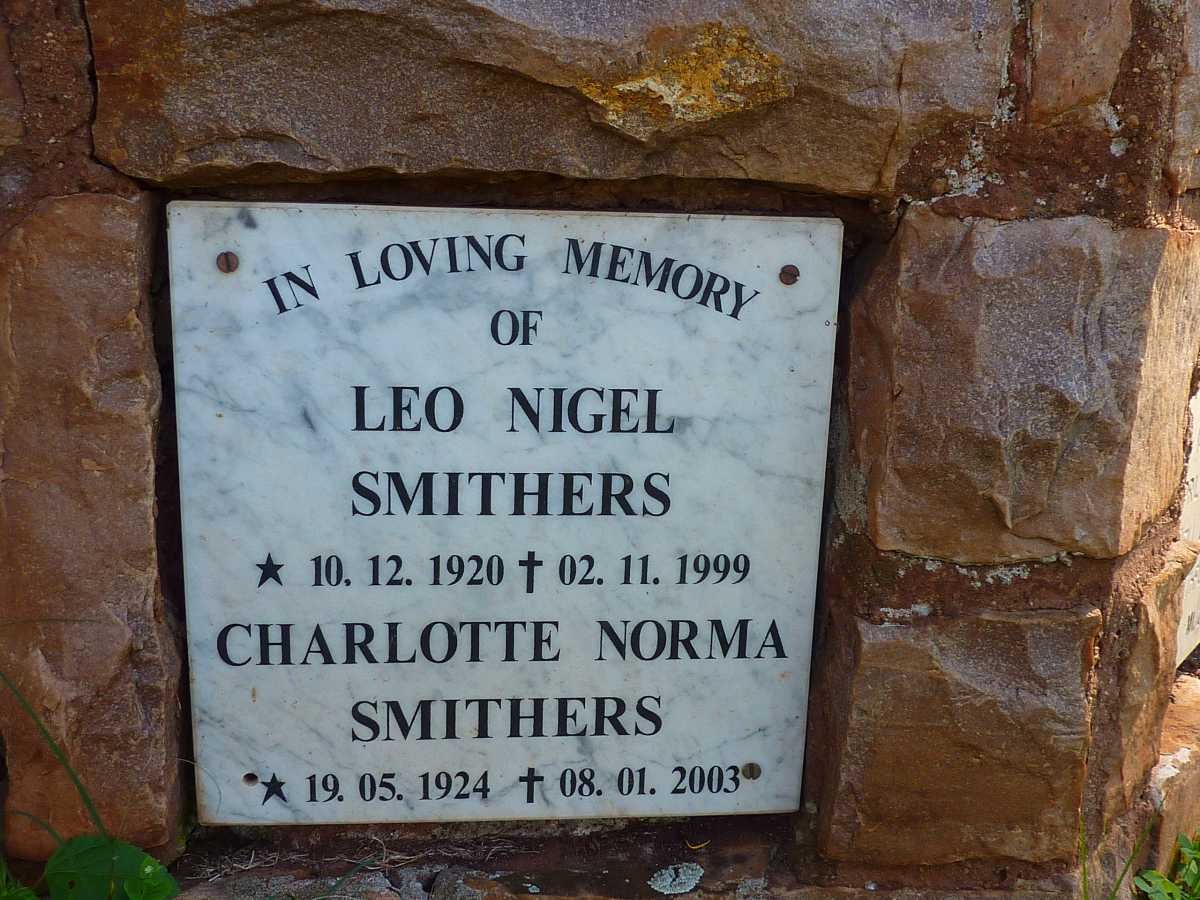 SMITHERS Leo Nigel 1920-1999 &amp; Charlotte Norma 1924-2003