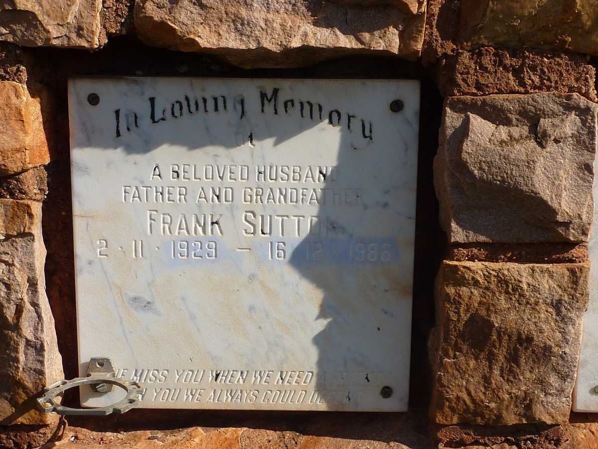 SUTTON Frank 1929-1986