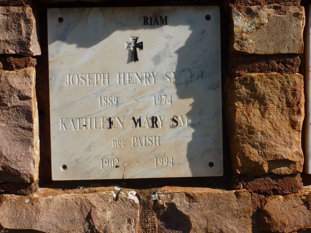 SMITH Joseph Henry 1887-1974 &amp; Kathleen Mary PAISH 1902-1994