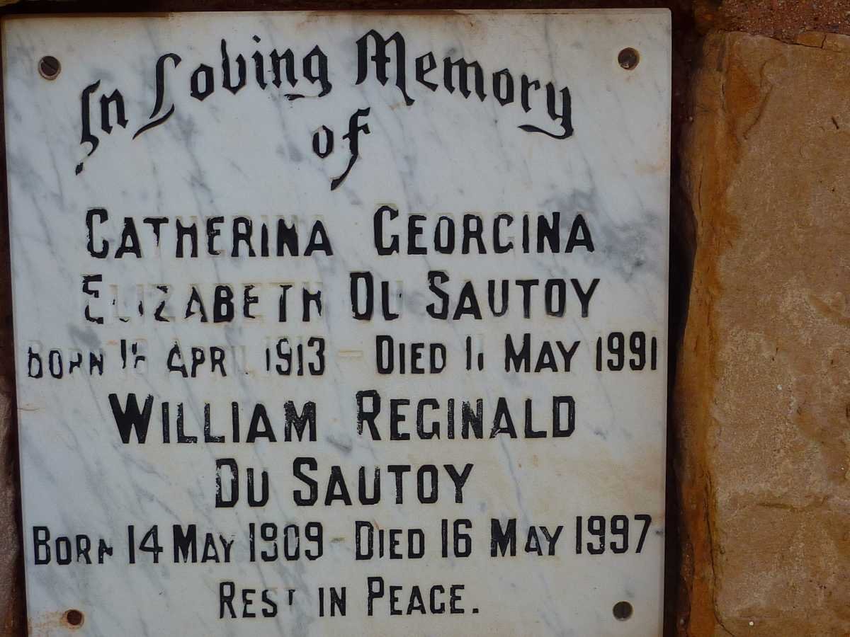 SAUTOY William Reginald, du 1909-1997 &amp; Catherina Georgina Elizabeth 1913-1991