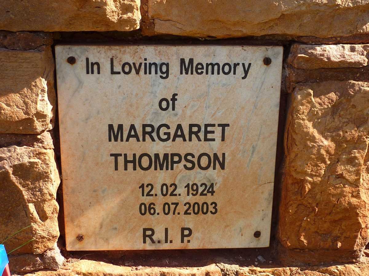 THOMPSON Margaret 1924-2003