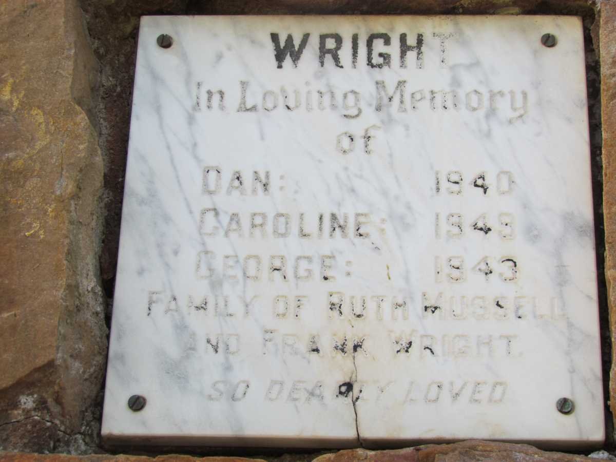 WRIGHT Dan -1940 :: WRIGHT George -1948 :: WRIGHT Caroline -1948