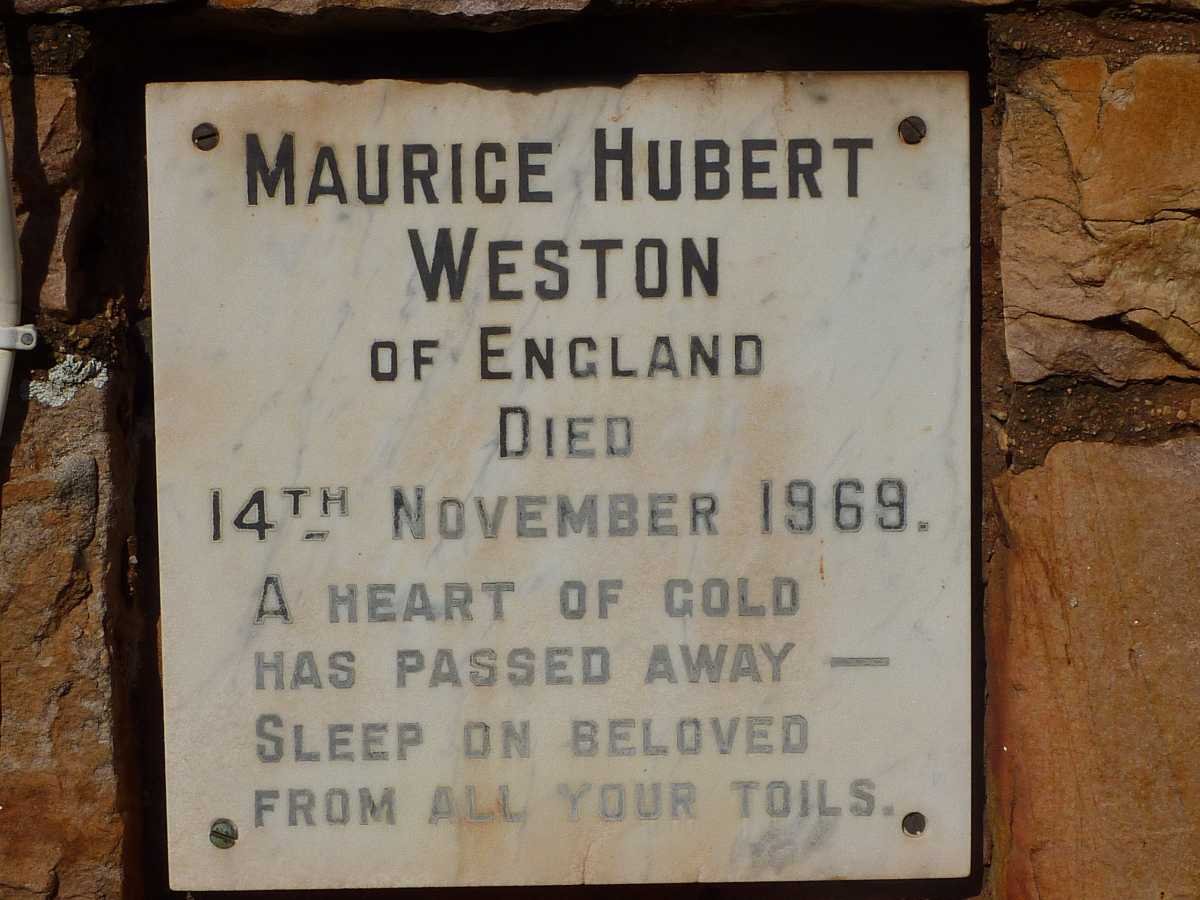 WESTON Maurice Hubert -1969