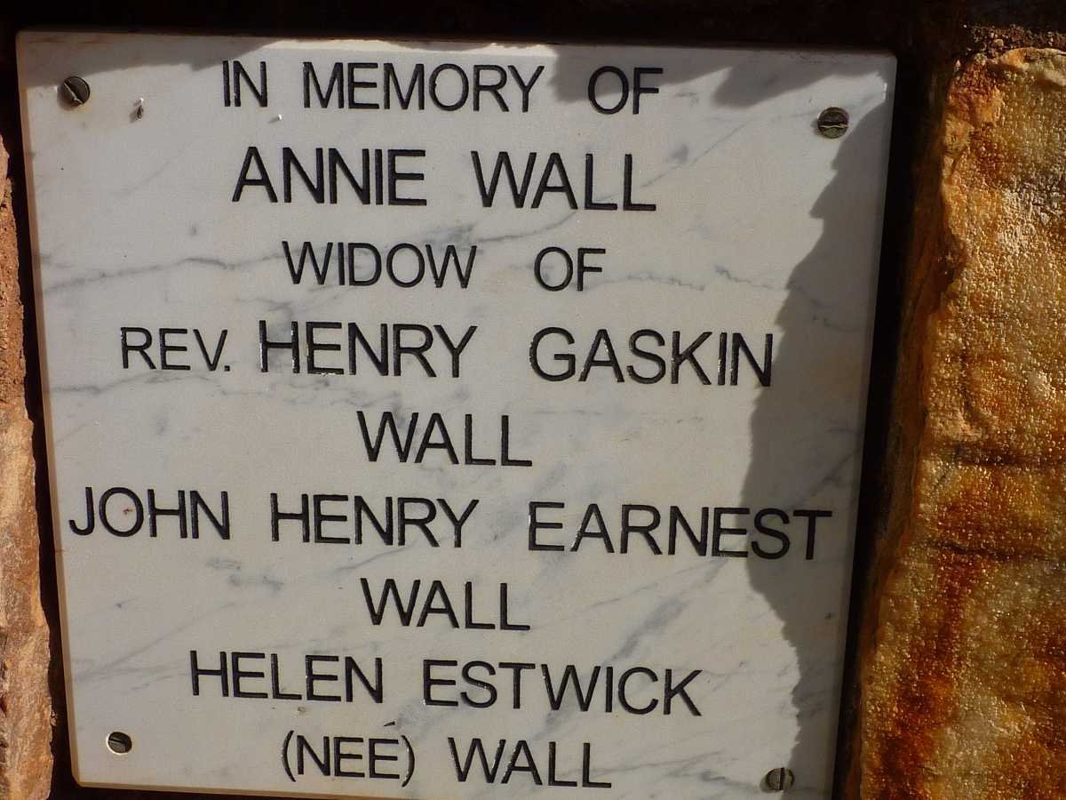 WALL Annie :: WALL John Henry Earnest :: ESTWICK Helen nee WALL
