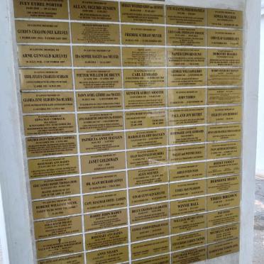 5. Wall of Remembrance - see names