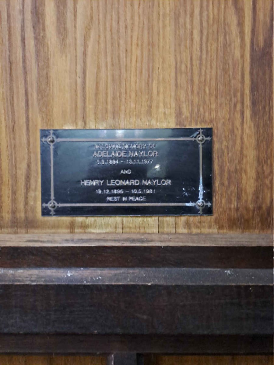 NAYLOR Henry Leonard 1895-1981 & Adelaide 1894-1977