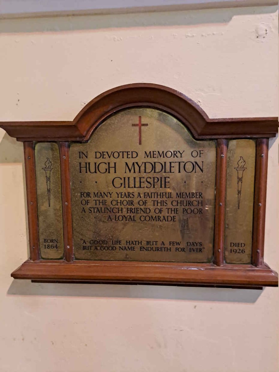 GILLESPIE Hugh Myddleton 1864-1926