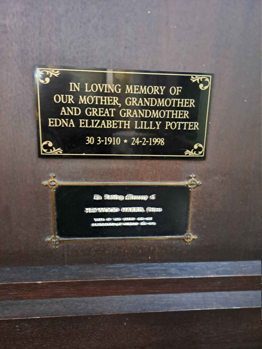 POTTER Edna Elizabeth Lilly 1910-1998 :: HARRIS Heywood 