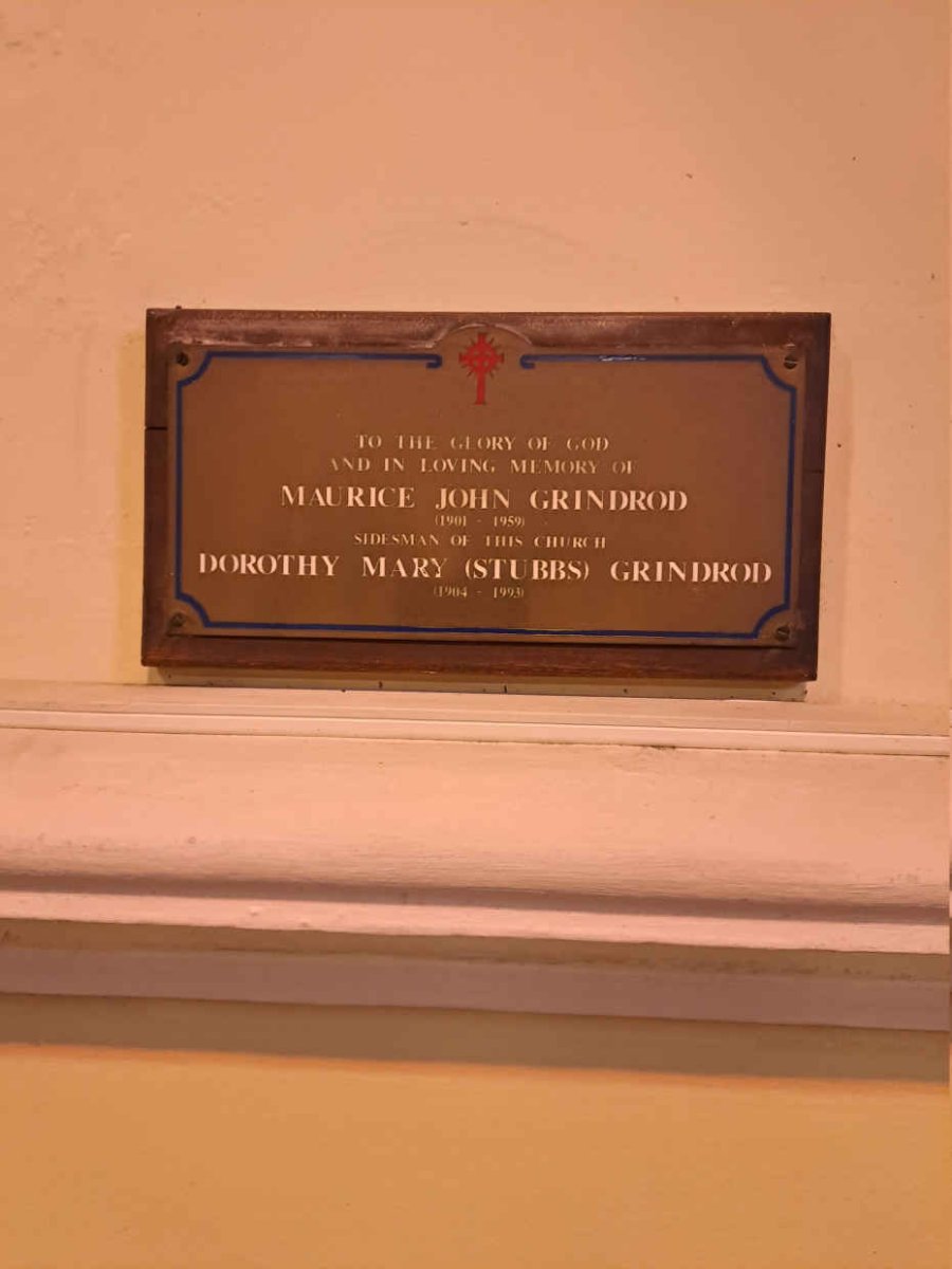 GRINDROD Maurice John 1901-1959 & Dorothy Mary STUBBS 1904-1993
