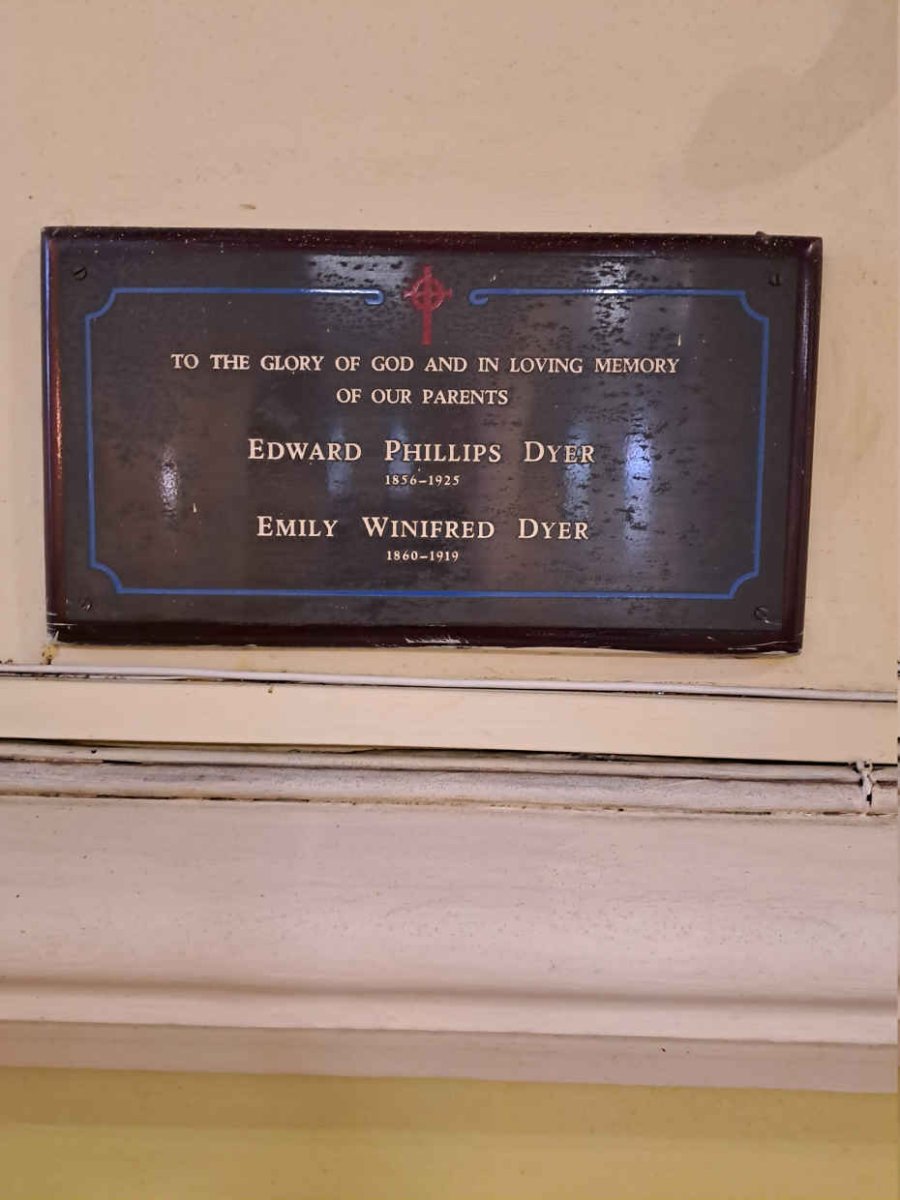 DYER Edward Phillips 1856-1925 & Emily Winifred 1860-1919