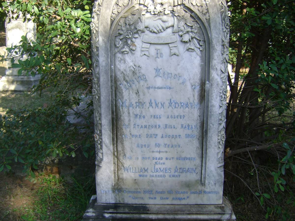 ADRAIN William James -1927 &amp; Mary Ann -1899