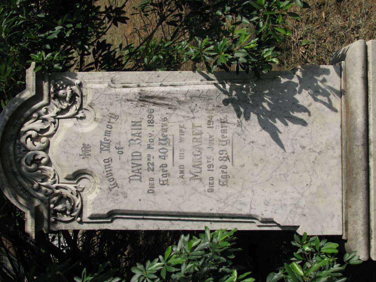 BAIN David -1896 &amp; Margaret -1941