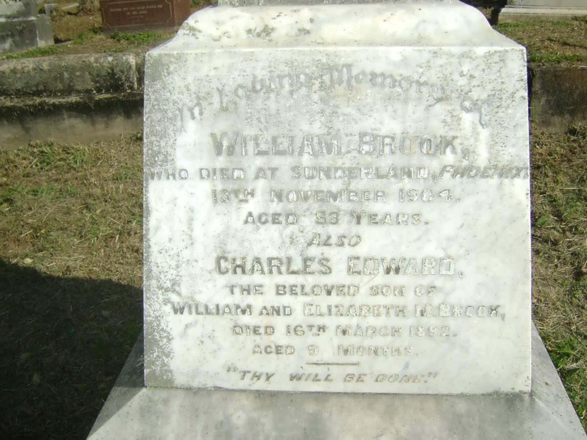 BROOK William -19?4 :: BROOK Charles Edward -1892