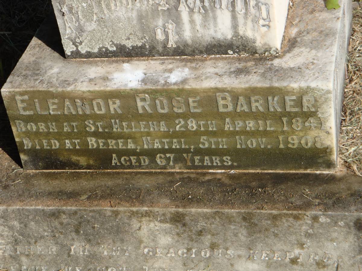 BARKER Eleanor Rose 1841-1908