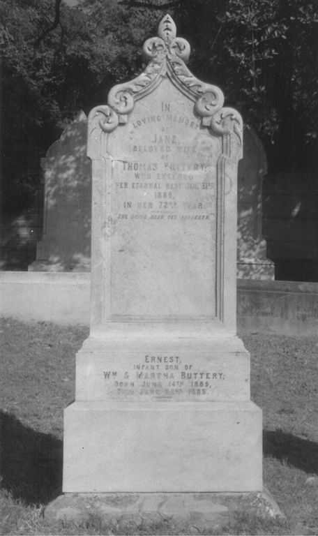 BUTTERY Jane -1889 :: BUTTERY Ernest 1885-1885