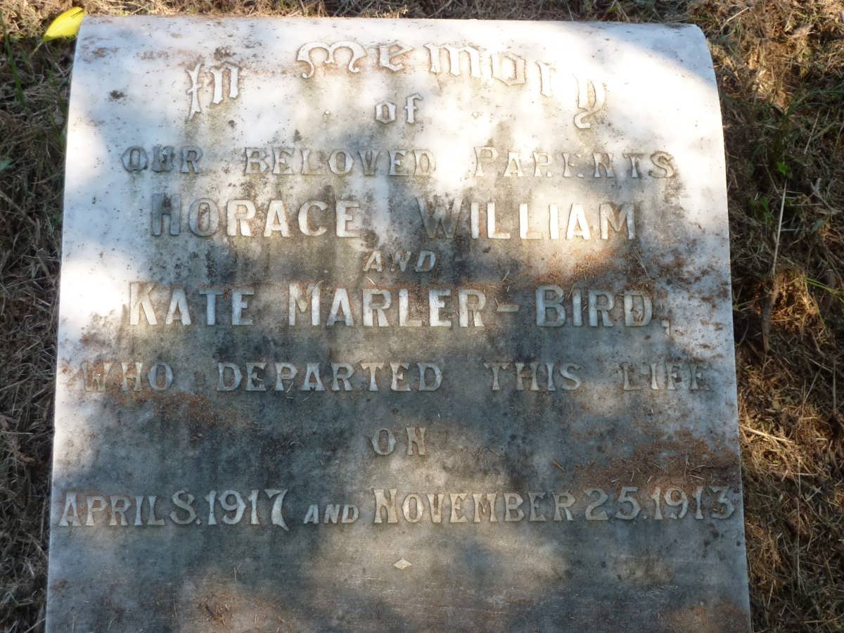 BIRD Horace William, Marler -1917 &amp; Kate --1913