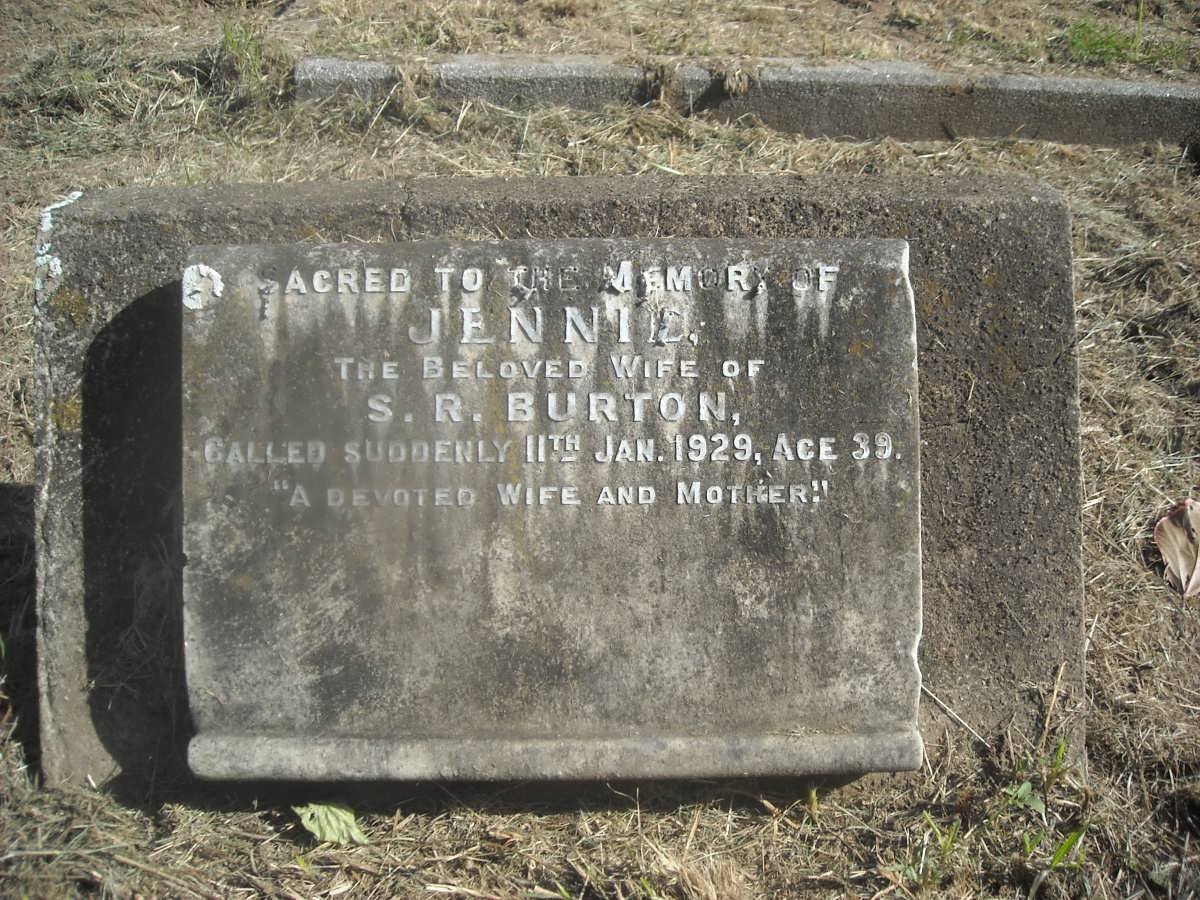 BURTON Jennie -1929