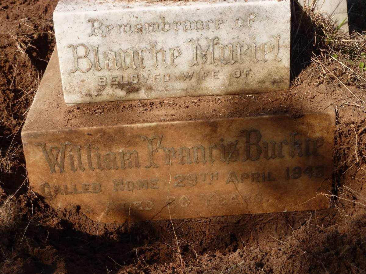 BURKLE William Francis -1922 &amp; Blanche Muriel -1943