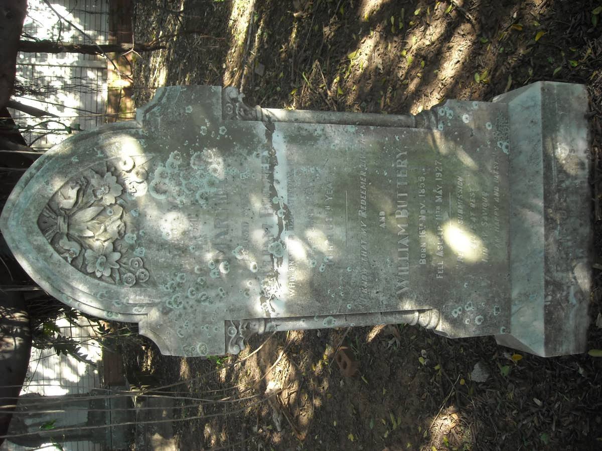 BUTTERY William 1855-1927 &amp; Martha -1926