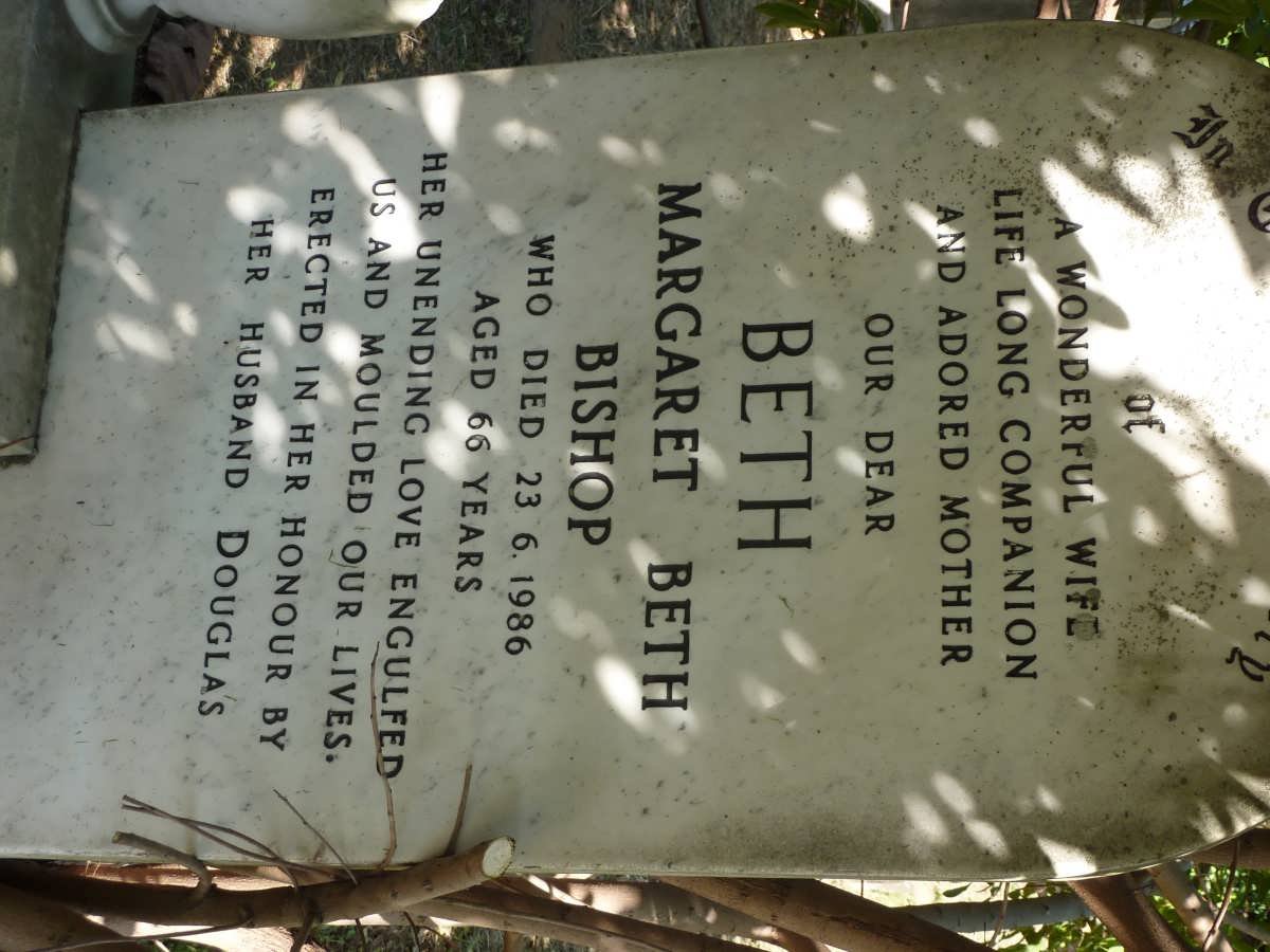 BISHOP Douglas William 1916-1999 &amp; Margaret Beth -1986