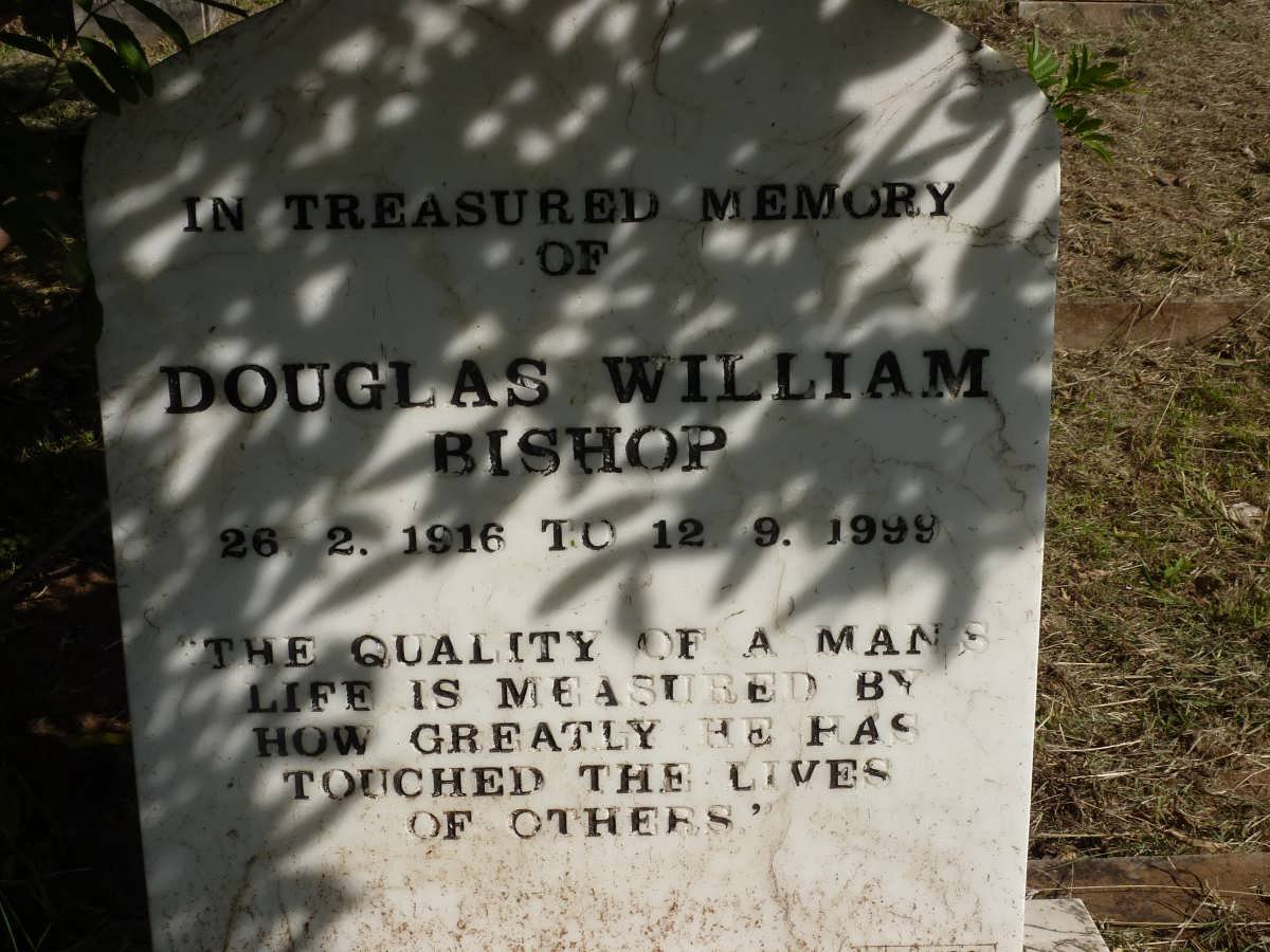 BISHOP Douglas William 1916-1999 &amp; Margaret Beth -1986