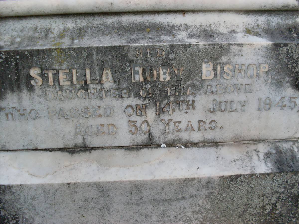 BISHOP Elizabeth -1924 :: BISHOP Stella Ruby -1945 :: BISHOP Charles Richard -1920 :: BISHOP Richard Bartle -1962