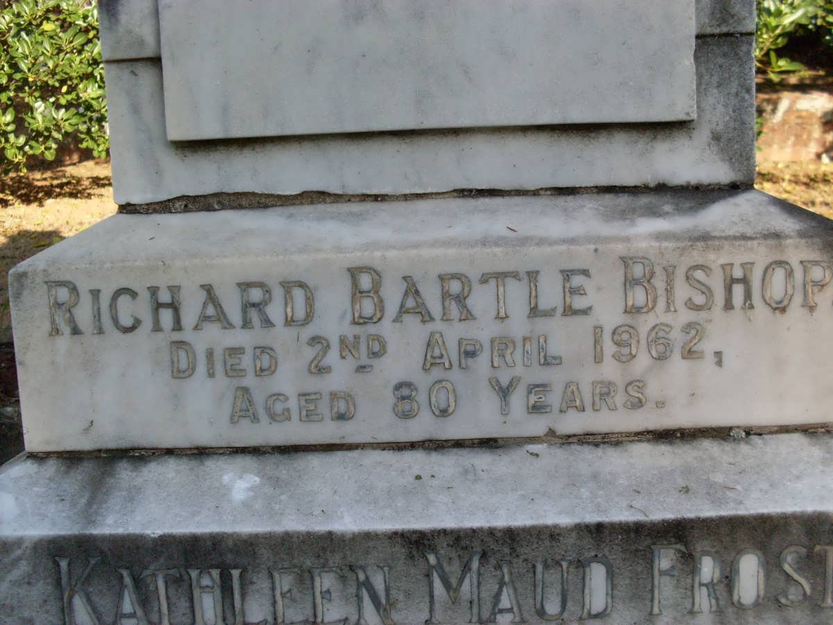 BISHOP Elizabeth -1924 :: BISHOP Stella Ruby -1945 :: BISHOP Charles Richard -1920 :: BISHOP Richard Bartle -1962