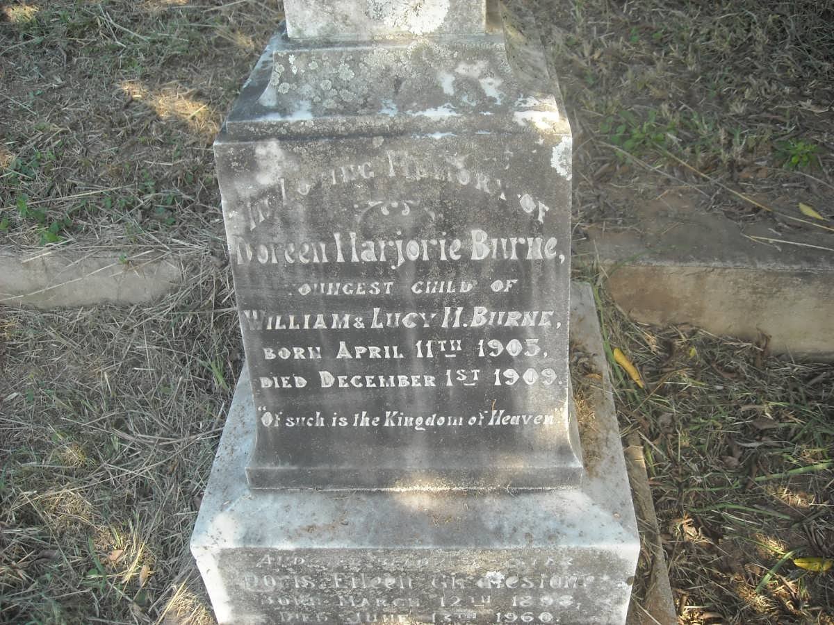 BURNE Doreen Marjorie 1905-1909 :: GIRCHESTONE Doris Eileen 1893-1960