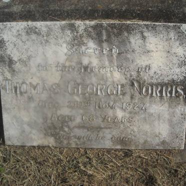 BIRBECK Emily Gertrude Louise nee BANGER-NORRIS -1938 :: NORRIS Emily nee MORSE -1940 :: NORRIS Thomas George -1927 