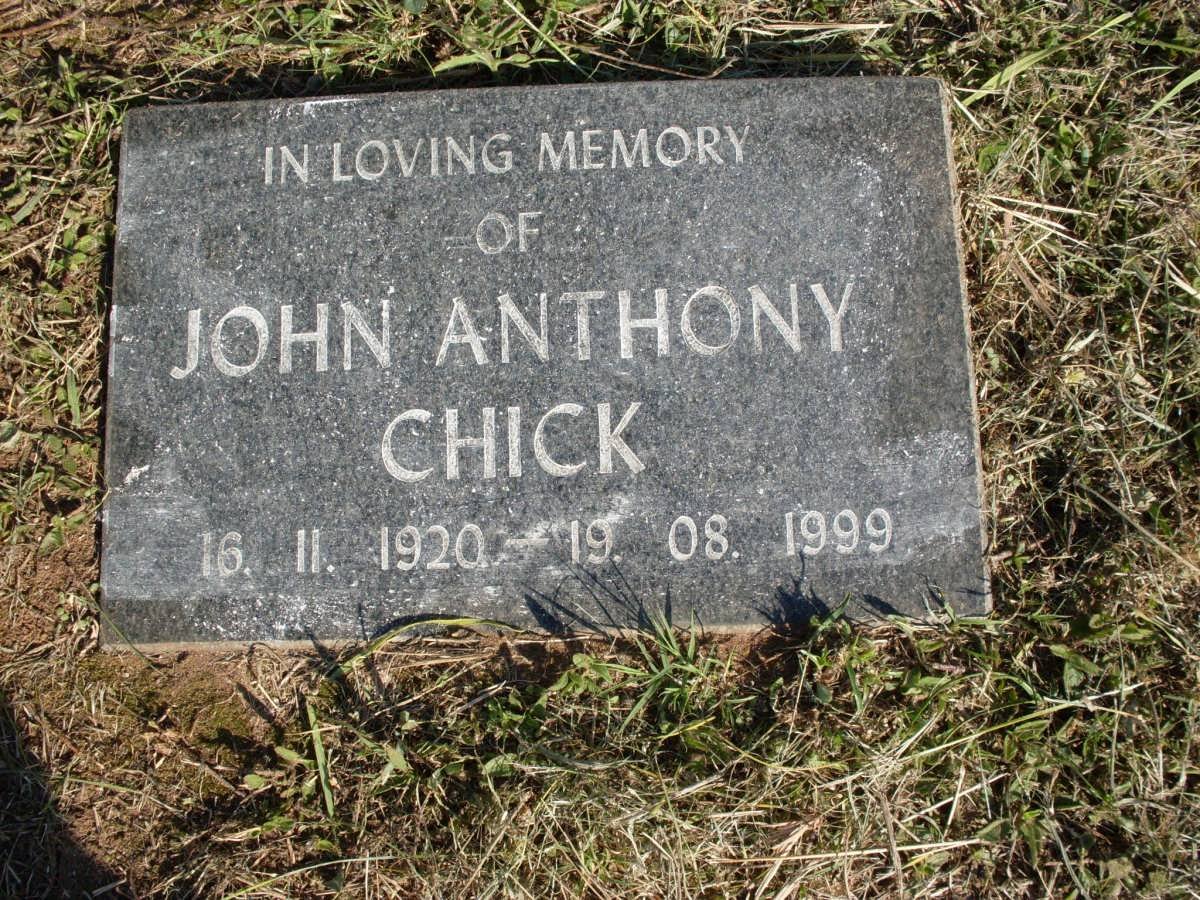 CHICK John Anthony 1920-1999
