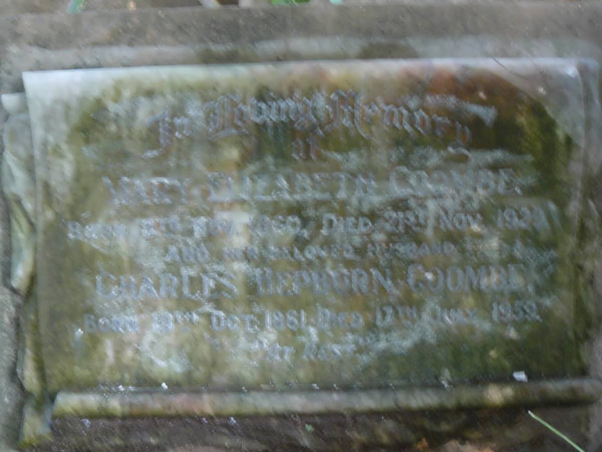 COOMBE Charles Hepborn 1861-1959 &amp; Mary Elizabeth 1860-1939