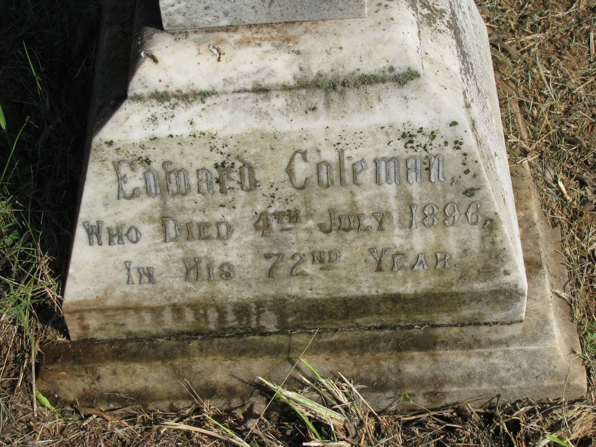 COLEMAN Edward -1896