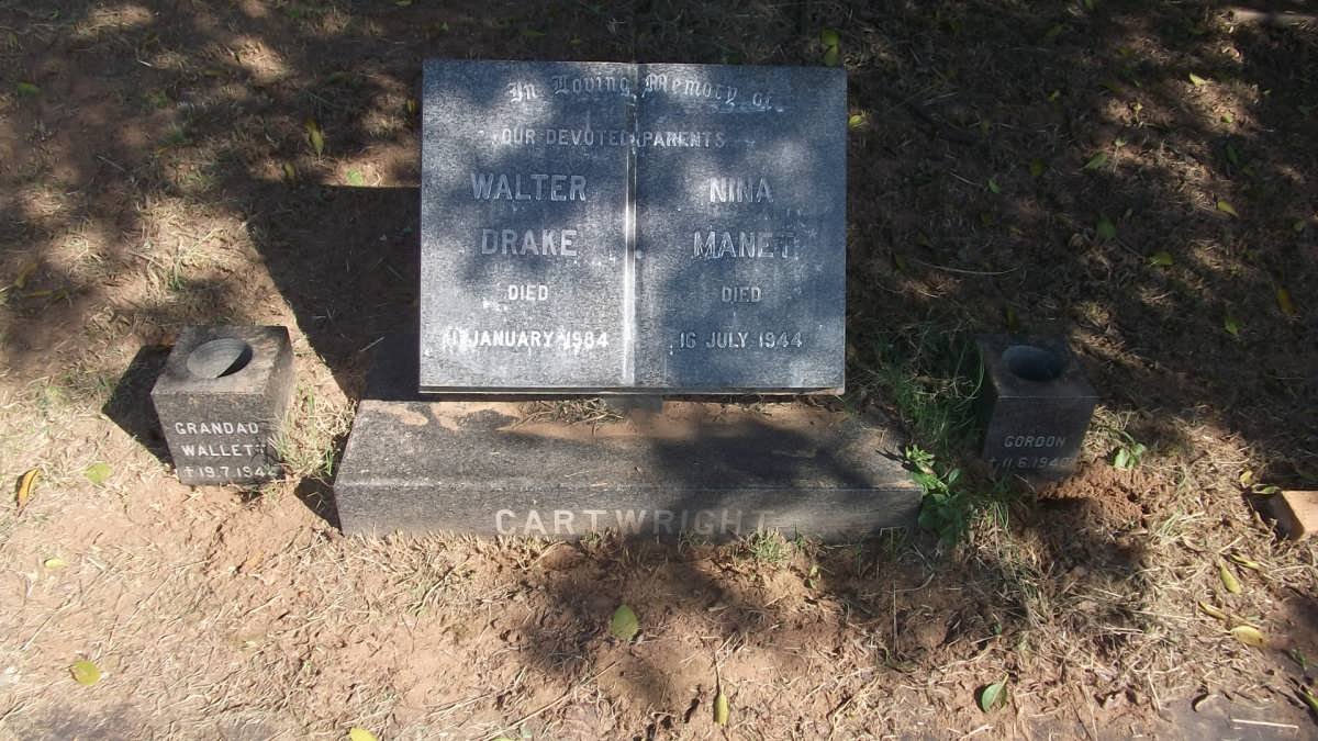 CARTWRIGHT Walter Drake -1984 &amp; Nina Maneti -1944 :: CARTWRIGHT Wallett -1944 :: CARTWRIGHT Gordon -1940