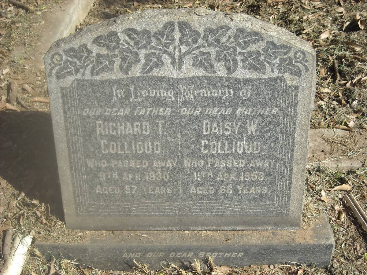 COLLIOUD Richard T. -1930 &amp; Daisy W. -1953