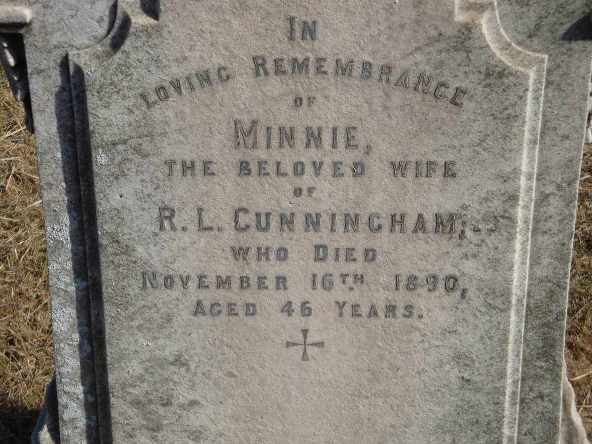CUNNINGHAM Minnie -1890