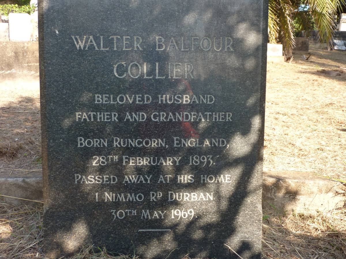 COLLIER Walter Balfour 1893-1969