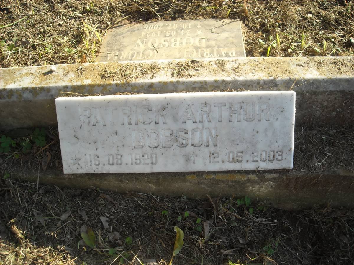 DOBSON Patrick Arthur 1920-2003 :: DOBSON Patricia Victoria 1924-2006