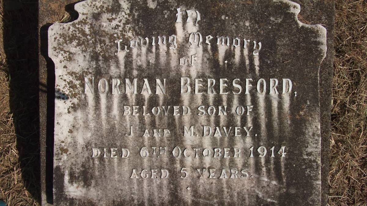 DAVEY Norman Beresford -1914