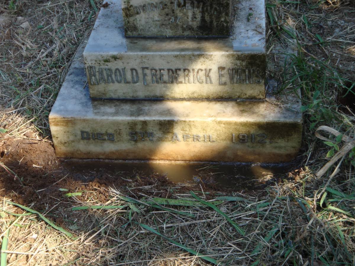 EVANS Harold Frederick -1912