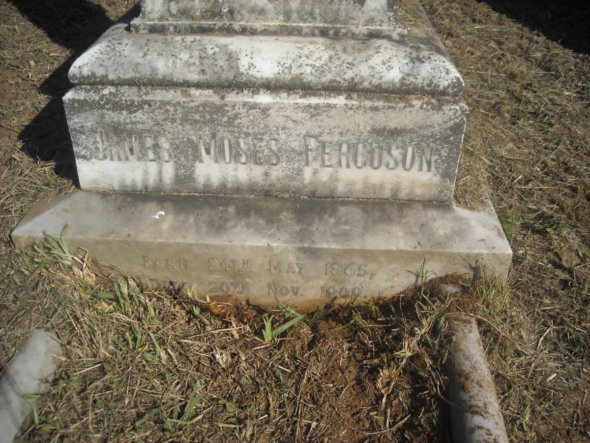 FERGUSON James Moses 1865-1909