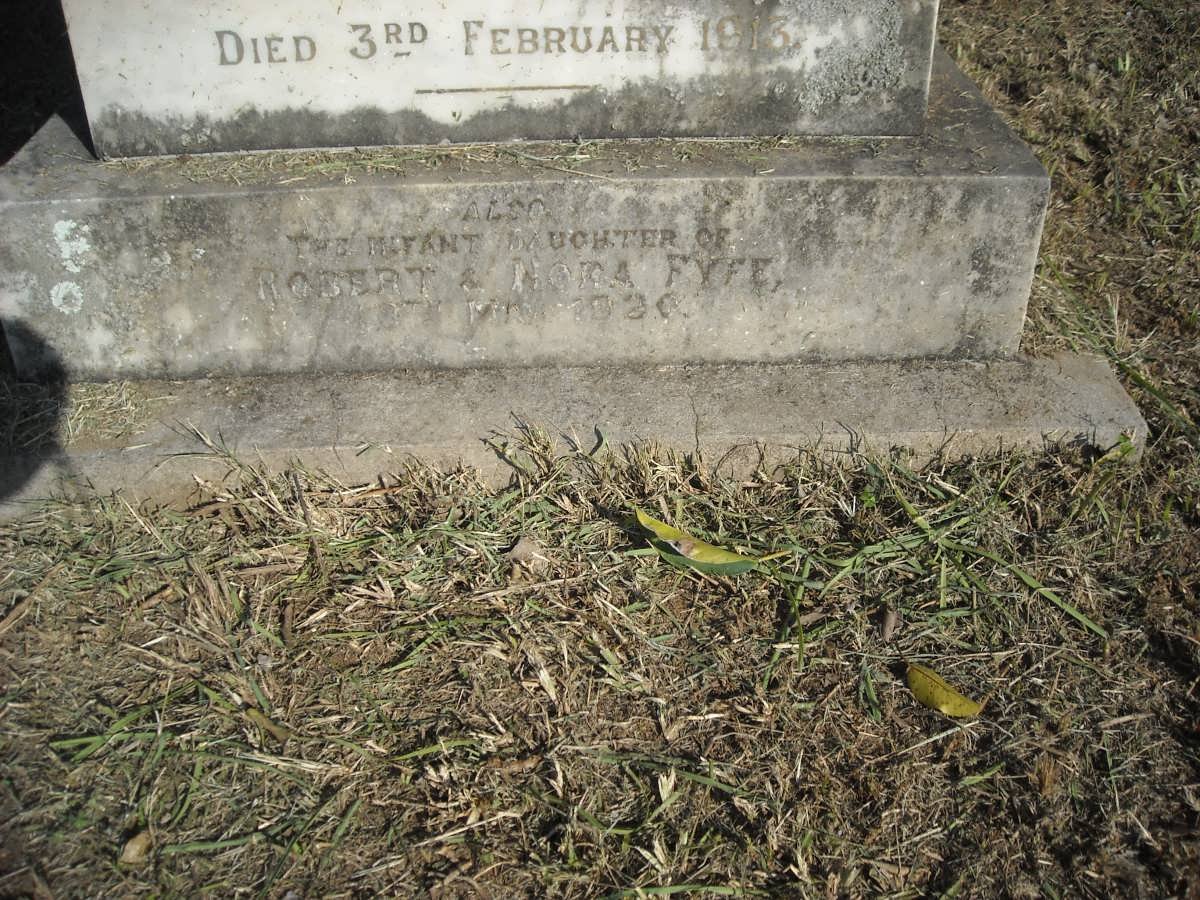 FYFE George Boag 18??-1913 &amp; Edith Constance 1863-1904 :: FYFE ? -1926 :: DAUBREY Edith Violet nee FYFE -1960